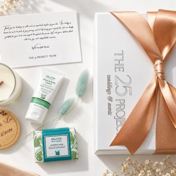 The 25 Project Wellness Gift Wedding Favor για destination weddings με στοιχεία wellness