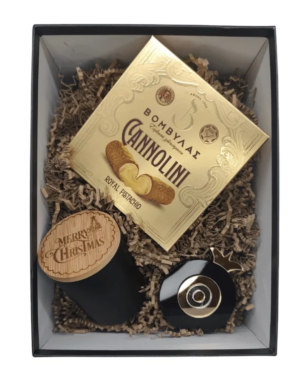 Black-gold Xmas 2 Premium χριστουγεννιάτικο εταιρικό δώρο με ελληνικά προϊόντα