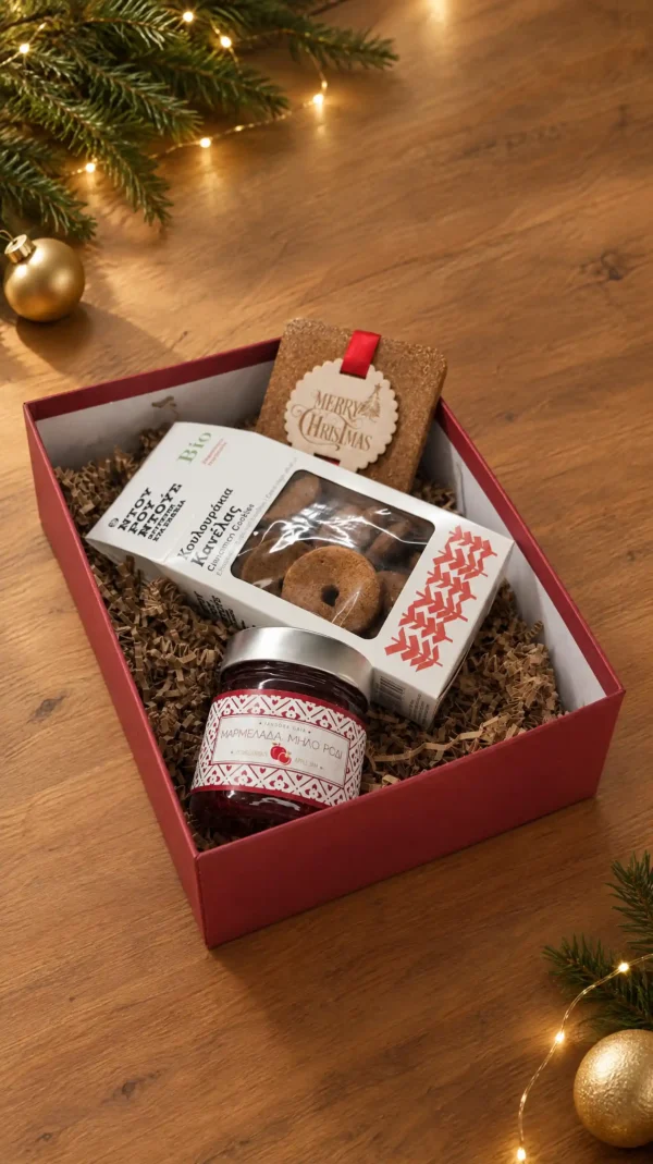 Christmas Morning Treats Premium χριστουγεννιάτικο εταιρικό δώρο με ελληνικά προϊόντα