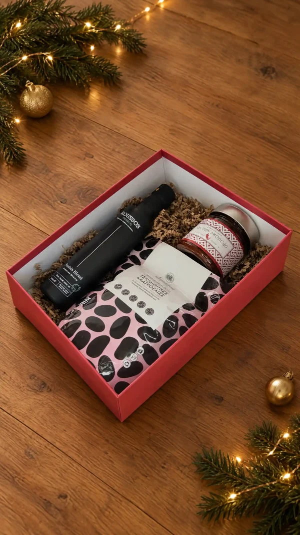 Jolly Olive Box Premium χριστουγεννιάτικο εταιρικό δώρο με ελληνικά προϊόντα