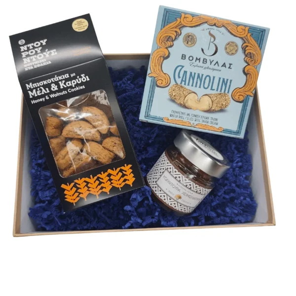 Merry & Sweet Holiday Gift 2 Premium χριστουγεννιάτικο εταιρικό δώρο με ελληνικά προϊόντα