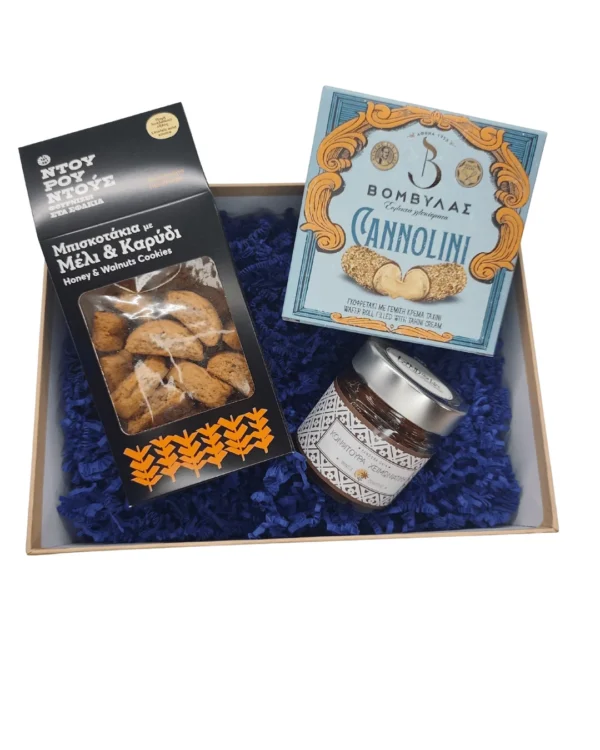 Merry & Sweet Holiday Gift 2 Premium χριστουγεννιάτικο εταιρικό δώρο με ελληνικά προϊόντα