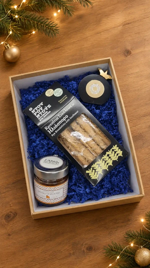 New Year Luck Box Premium χριστουγεννιάτικο εταιρικό δώρο με ελληνικά προϊόντα