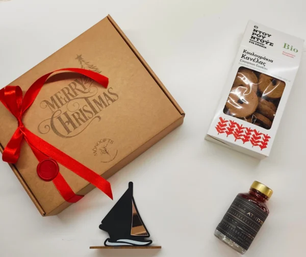 Santa’s Voyage Box 2 Premium χριστουγεννιάτικο εταιρικό δώρο με ελληνικά προϊόντα
