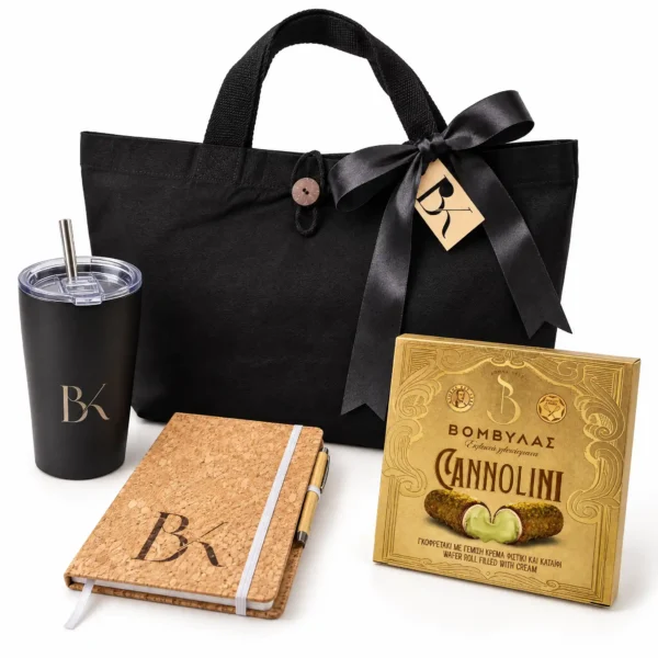 The Noir Executive Tote Προσωποποιημένο Εταιρικό δώρο με είδη γραφείου για πελάτες