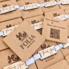 Προσωποποιημένα Σουβέρ Φελλού με QR Code & Laser Χάραξη (Σετ Δώρου)